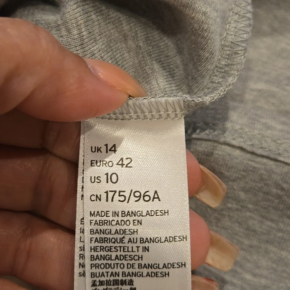 Topshop Light Gray Midi Dress - Picture 5 of 6